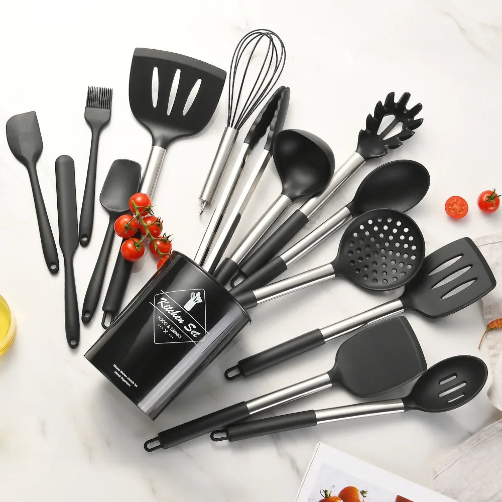 Kit 12 Utensílios de Cozinha em Silicone